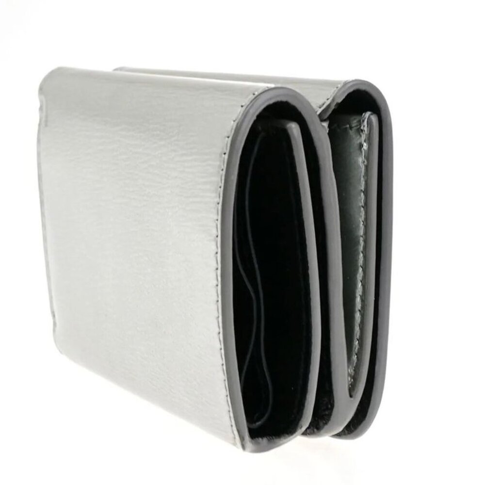 Balenciaga Compact Wallet Trifold Silver - Picture 4 of 15